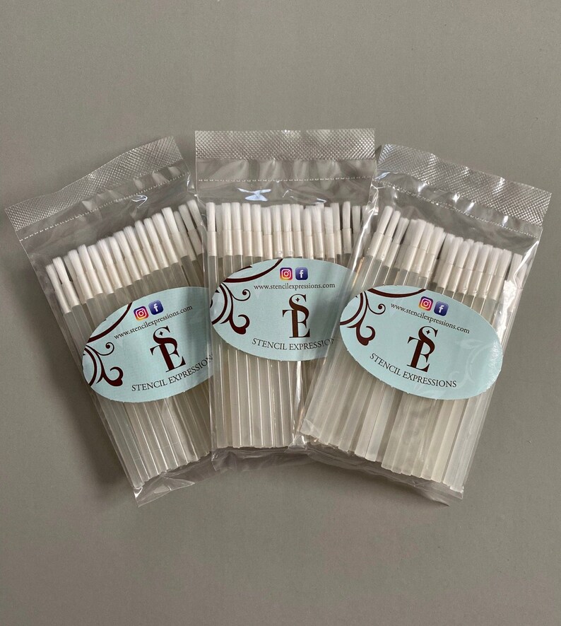 BRUSHES Mini Cookie PYO Paint Brushes White Paint your Own Etsy