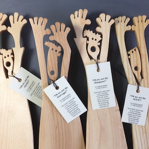 Oh NO! Not the Soup! - Hardwood kitchen spatula