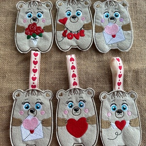 Süßes BärChen Geschenk Kartenhalter/ Geldbörse, kleine Geschenktasche Valentinstag, Muttertag, Geburtstag, Weihnachten