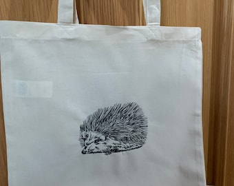 Hedgehog bag for life/tote bag personalisable