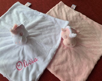 Personalised/customised baby unicorn comforter/newborn gift/baby girl gift/baby shower gift/christening gift