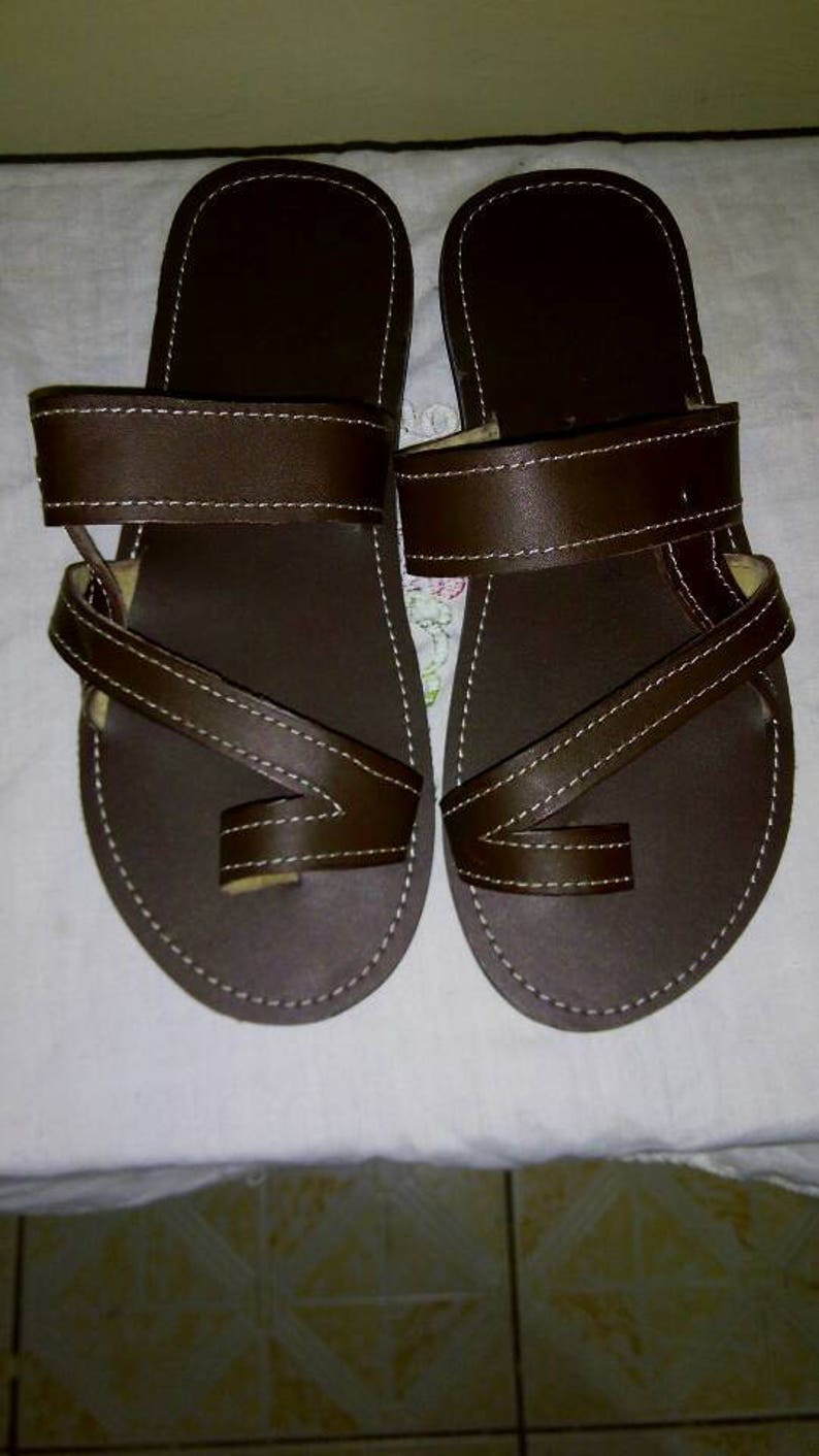 Brown Masai Style Sandals for Men Masaai Leather Handmade - Etsy