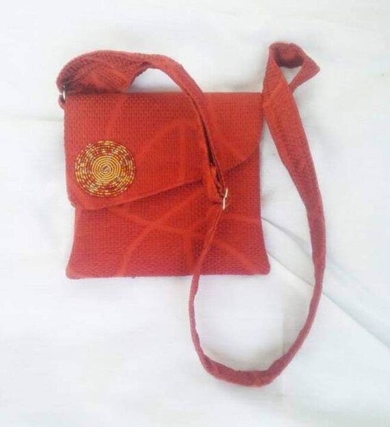 Red Handmade Cross Body Sling Bag With Free Shipping World Wide Etsy Ireland