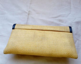 Yellow Handmade african clutch bag/ purse with free shipping