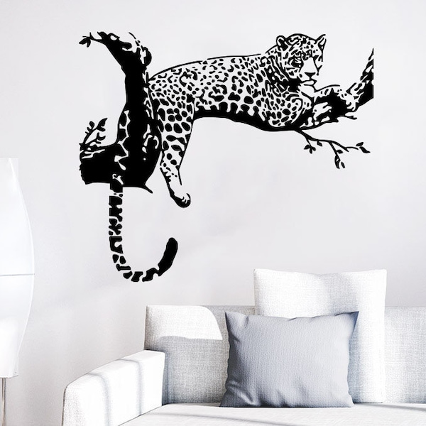 Leopard Wall Decal Etsy