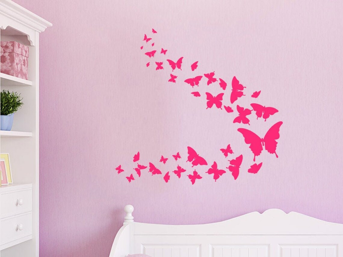 Butterflies Wall Decal Kids Rooms. Butterfly Wall Sticker Etsy