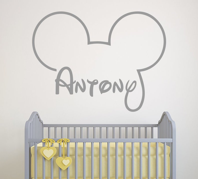 Mickey Mouse Name Wall Decal Vinyl Sticker - Wall Decal Mickey Mouse Mickey Mouse Name Wall Decal Vinyl Sticker - Wall Decal Mickey Mouse