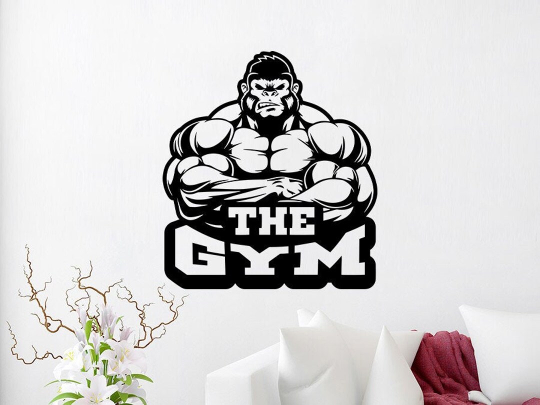 The Gym Wall Decal Fitness Wall Decals Workout Decor Etsy UK