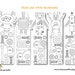 Printable Coloring Robot Bookmarks - Paper Robot Bookmark - Instant ...