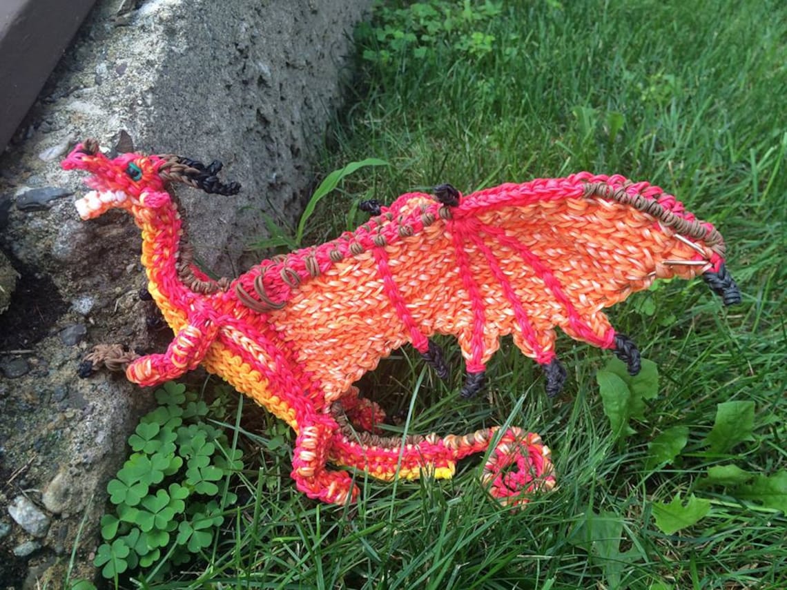 Rainbow Loom Peril from Wings of Fire Rubber Band Dragon Etsy