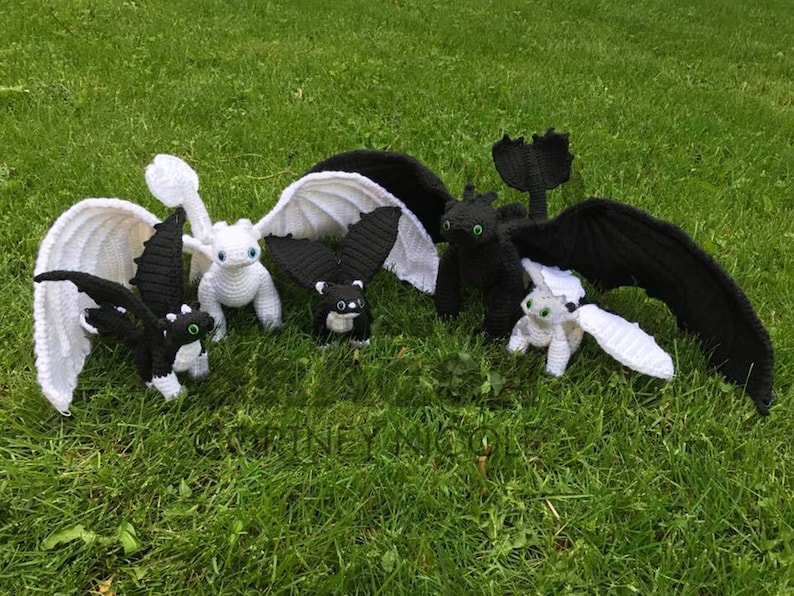 Nightlight Dragons How to Train Your Dragon PDF US Crochet Etsy