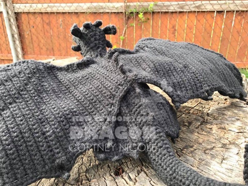 Nightfury Toothless How to Train Your Dragon US PDF Crochet Pattern English image 5