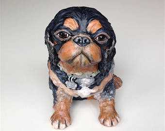 Cavalier King Charles Spaniel, Cavalier King Charles Spaniel Ornament, Clay Sculpture, Pet Portrait Custom, Dog Portraits, Dog Lover Gift