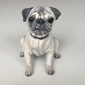 Custom Pug Urn, Custom Dog Portrait Ornaments, Personalized Dog Portraits, Custom Pet Urn, Pet Memorial Gift, Custom Pet Portraits, Dog Urn