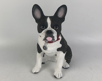 French Bulldog Urn, Custom Pet Urn, French Bulldog Urns for Ashes, Pet Cremation Urn, French Bulldog Memorial Statue, French bulldog urn