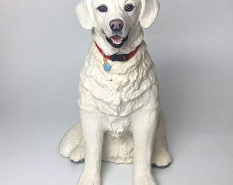 Custom Pet Memorial Urn: Hand-Sculpted Dog Ashes Keepsake