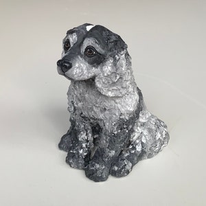 Cocker Spaniel, Cocker Spaniel Statue, Clay Sculpture, Pet Portrait Custom, Dog Portraits, Dog Lover Gift, Spaniel Dog image 3