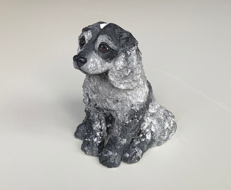 Cocker Spaniel, Cocker Spaniel Statue, Clay Sculpture, Pet Portrait Custom, Dog Portraits, Dog Lover Gift, Spaniel Dog image 3