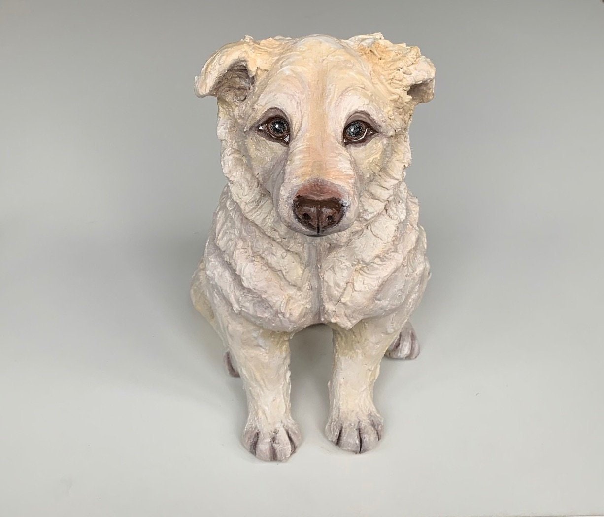 personalized dog statue