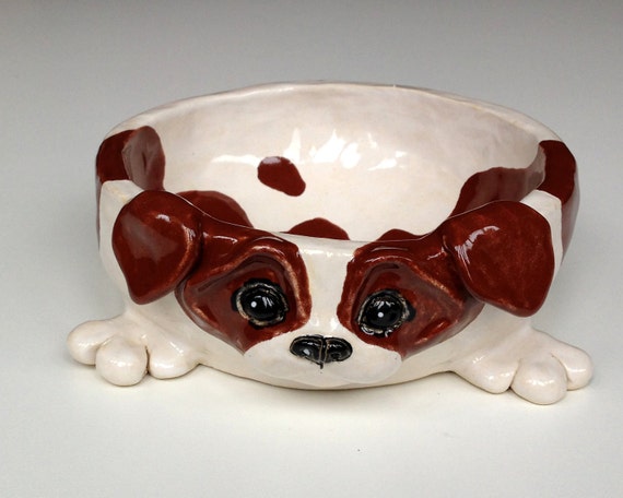 Personalized Dog Bowl Jack Russell Ceramic Dog Bowl Etsy