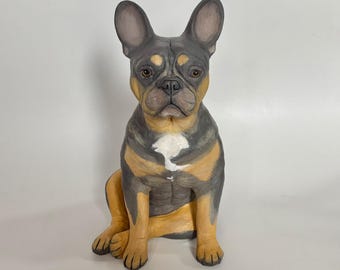 French Bulldog Urn, Custom Pet Urn, French Bulldog Urns for Ashes, Pet Cremation Urn, French Bulldog Memorial Statue, French bulldog urn