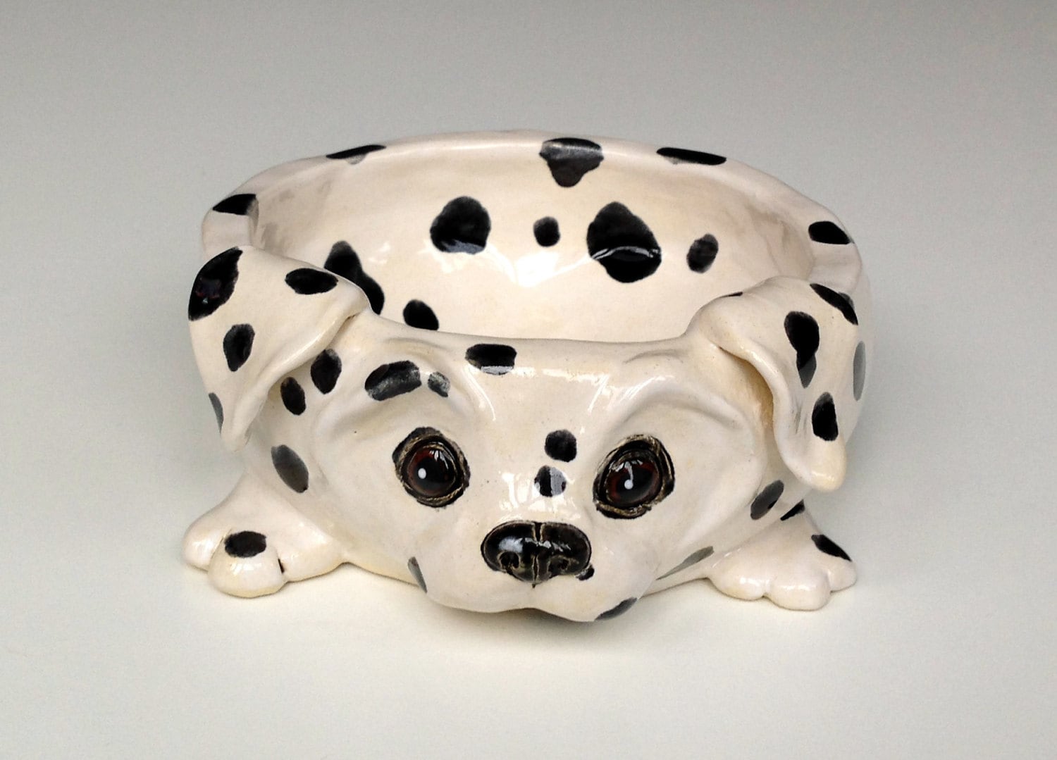 Dog Bowl Personnalisé, Dalmatian Ceramic Dog Bowl, Personalized Cadeaux Pour Les Amoureux Des Chiens