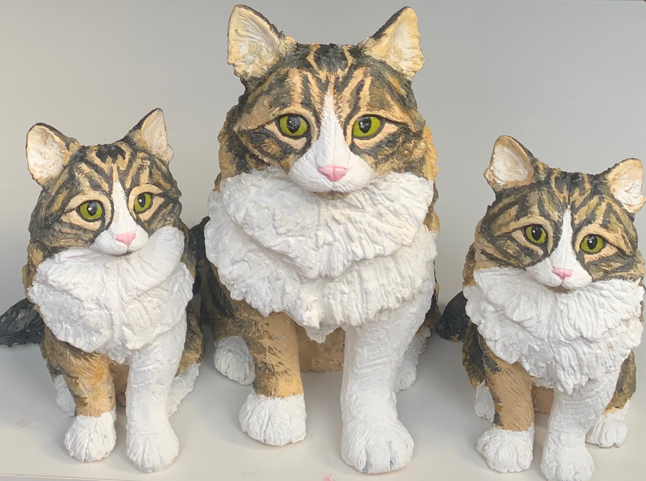 Custom Cat Sculpture: Clay Pet Memorial Portrait - Etsy