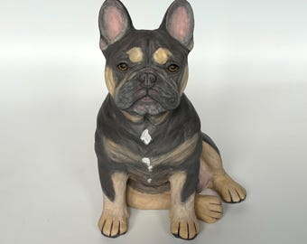 French Bulldog Urn, Custom Pet Urn, French Bulldog Urns for Ashes, Pet Cremation Urn, French Bulldog Memorial Statue, French bulldog urn