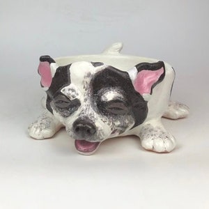 Ceramic Dog Bowl, Personalized Dog Bowl, Chihuahua Dog Bowl Ceramic, Personalised Dog Bowls, Gifts for Dog Lovers, Pet Gift, Custom Dog Bowl image 3