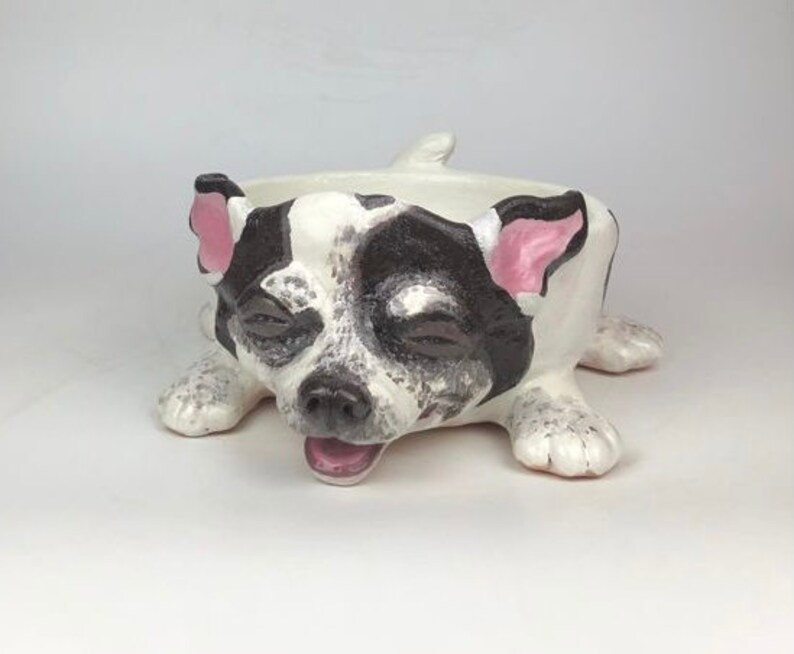 Ceramic Dog Bowl, Personalized Dog Bowl, Chihuahua Dog Bowl Ceramic, Personalised Dog Bowls, Gifts for Dog Lovers, Pet Gift, Custom Dog Bowl image 3