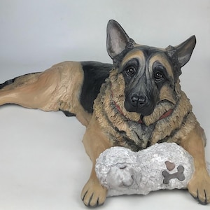 Custom Pet Urn, German Shepherd Urn, Pet Urn for Ashes, Dog Urns for Ashes, Pet Cremation Urn, Custom Pet Cremation Urn, pet urn for ashes