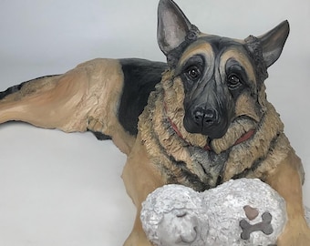 Custom Pet Urn, German Shepherd Urn, Pet Urn for Ashes, Dog Urns for Ashes, Pet Cremation Urn, Custom Pet Cremation Urn, pet urn for ashes