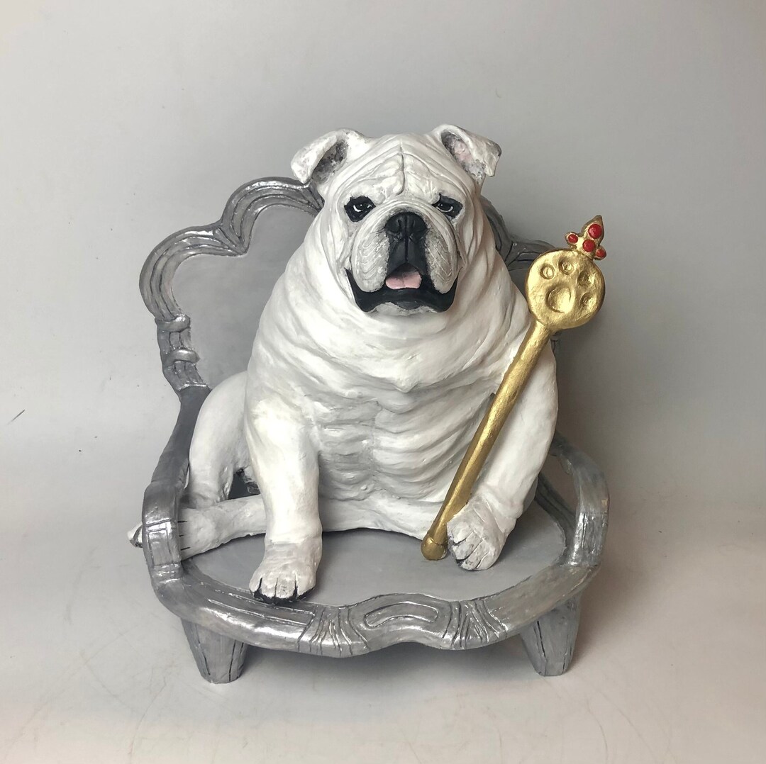 English Bulldog, English Bulldog Urn, Pet Memorial, Pet Portrait, Dog