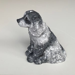 Cocker Spaniel, Cocker Spaniel Statue, Clay Sculpture, Pet Portrait Custom, Dog Portraits, Dog Lover Gift, Spaniel Dog image 4