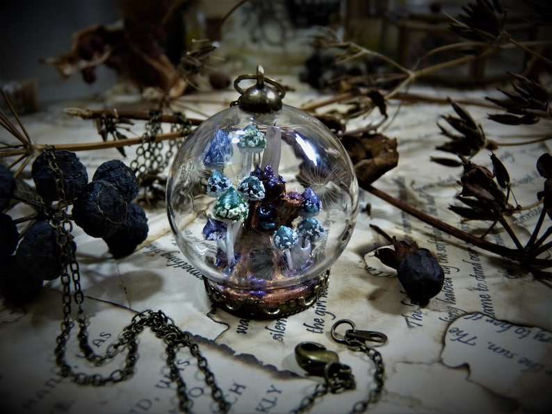 Download Forest Mushrooms and Hidden Spells Witchy Pendant Magic | Etsy