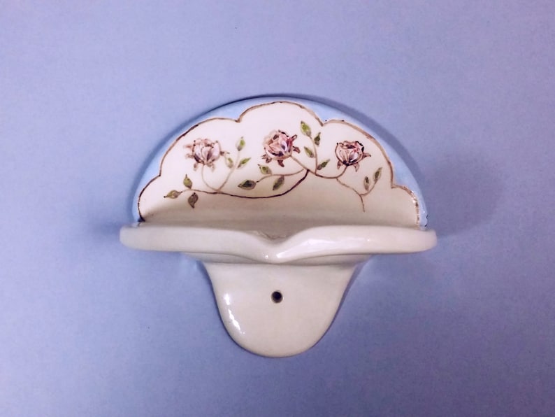 White Ceramic Wall Soap Dish Soap Holder Wall Mounted Soap Etsy