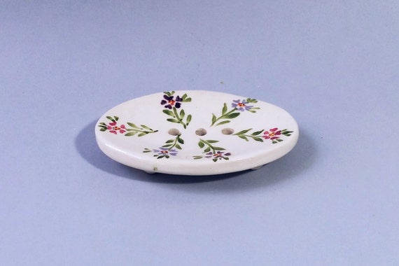 Ceramic Oval 2 piece Draining Soap Dish 
