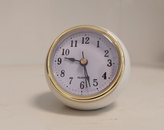 Concrete Ball Desk Clock: Modern Retro Table Clock