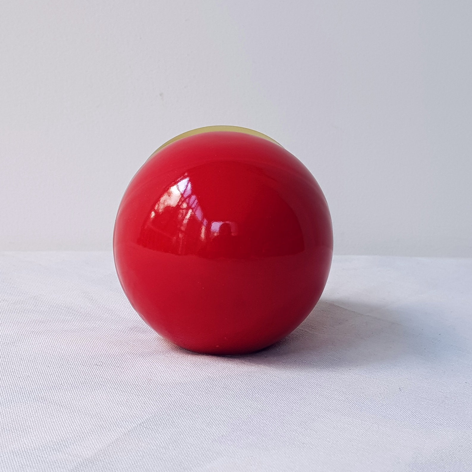 Red Desk Clock Red Desk Decor Small Desk Clock Ceramic Ball - Etsy