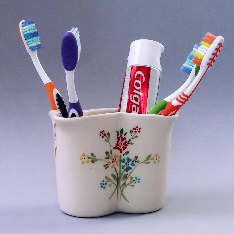 Ceramic Toothbrush Holder Ceramic Toothpaste Holder Bathroom Etsy