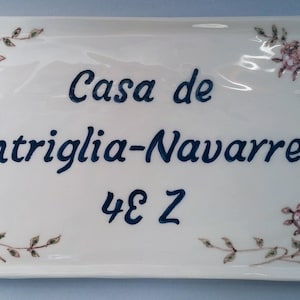 Name sign, Address sign, Office door sign, Personalized sign, Custom sign, Name plaque, House sign, Name Plate, door sign, ceramic door sign