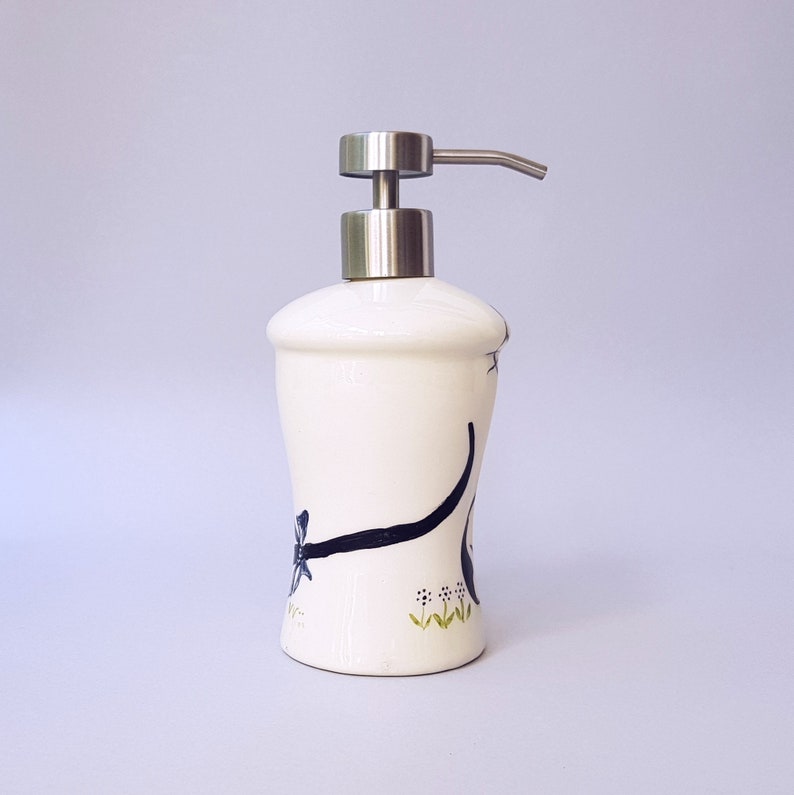 Cat Soap Dispenser Hand Soap Dispenser Black and White Soap Etsy