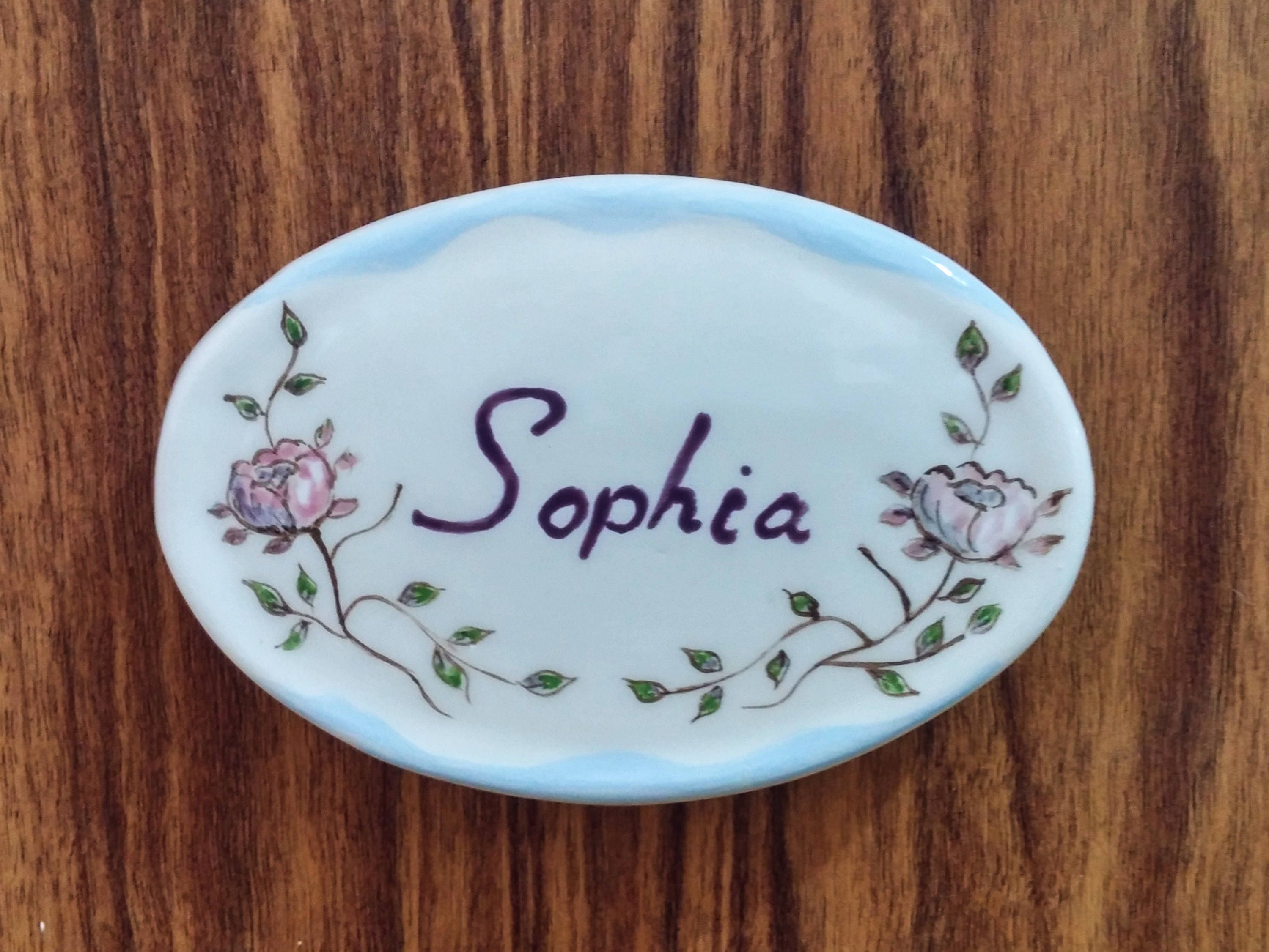 Ceramic front door sign custom door sign hand made tile Etsy