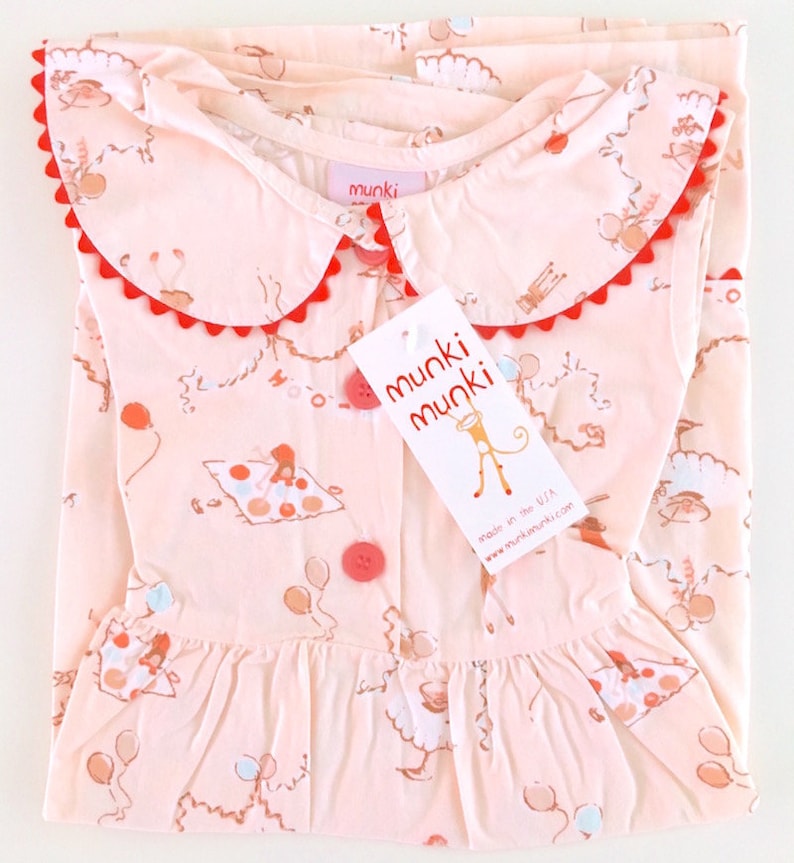 Girl/'s Size 4 New With Tags Old Stock Munki Munki Birthday Party Dress Heather Ross Fabric RARE