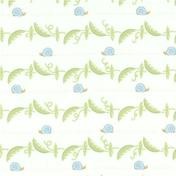 Lulu Snails & Peapods - Garden Preppy Nursery Fabric Anna Griffin Wyndham Out Of Print OOP HTF Retired Collectible