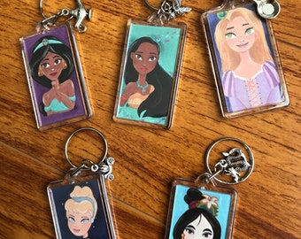 Assorted Disney Print keychain lanyards