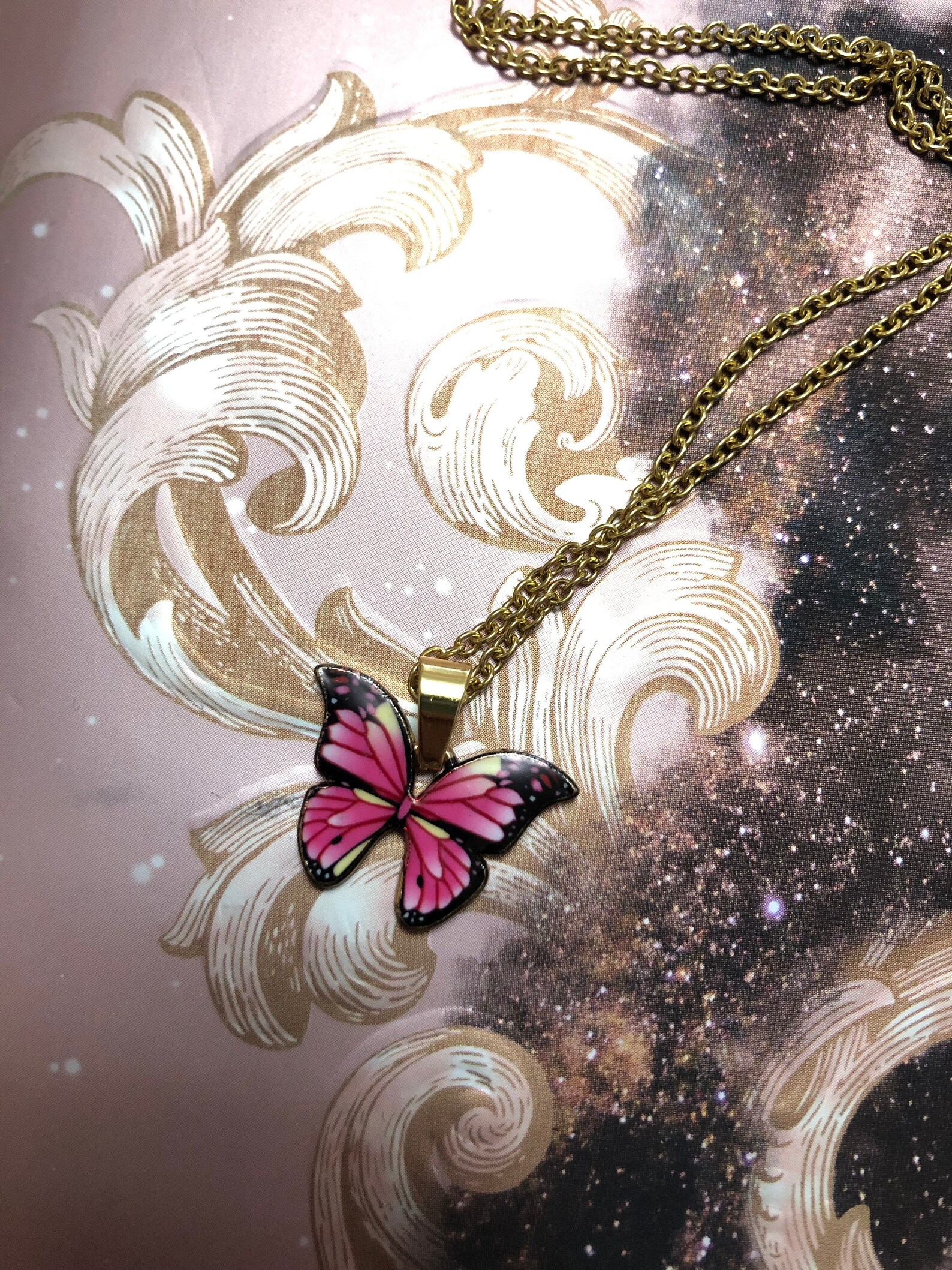 Butterfly Necklace Etsy