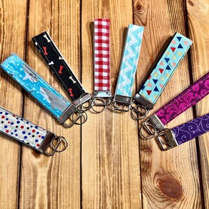 Decorative Cotton Fabric Keyfob Wristlets