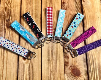Decorative Cotton Fabric Keyfob Wristlets