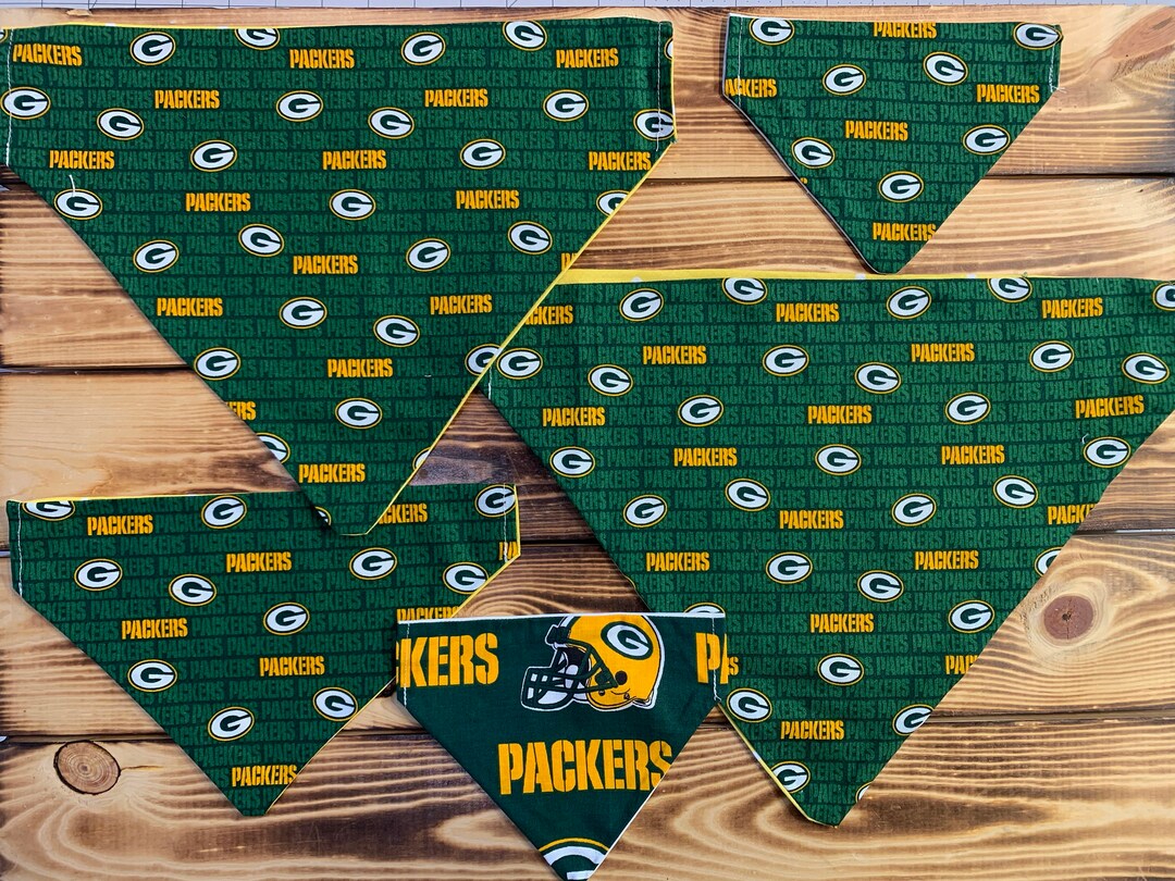 Green Bay Dog Collar Bandanas Etsy.de